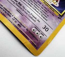 Alakazam 1/130 Holo Base Set 2 Pokemon Card 1999 HP/DMG - Image 4
