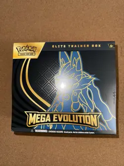 Pokemon TCG Mega Evolution Elite Trainer Box Lucario ETB Factory Sealed - Image 1