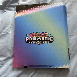 Pokemon Prismatic Evolutions Eevee Binder Collection **BINDER ONLY** NEW 2025 - Image 3