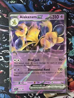 Alakazam ex (Error No Star Pattern) Pokemon BLACK STAR Promo #050 Holo - Image 1