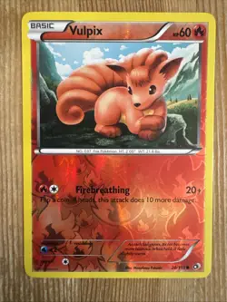 Vulpix 20/113 Reverse Holo Common Legendary Treasures Pokemon TCG NM - Image 1