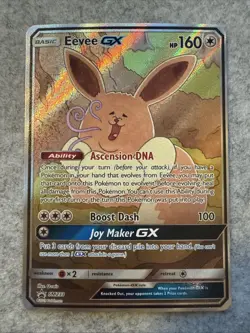 Pokemon TCG Eevee GX SM233 Full Art Black Star - Image 1