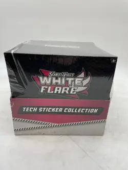 Pokemon White Flare Tech Sticker Collection Sealed Display Case 12ct - Image 1