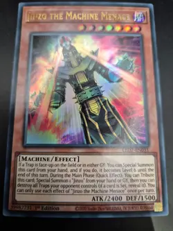YUGIOH JINZO THE MACHINE MENACE ULTRA RARE NM LED7-EN031 - Image 1