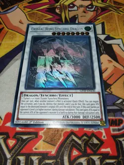Crystal Wing Synchro Dragon gftp-en130 1st Edition (NM) Ghost Rare Yu-Gi-Oh! - Image 2