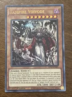 Vampire Voivode GFTP-EN001 Ghosts from the Past 1st Edition Ultra Rare VLP - Image 1