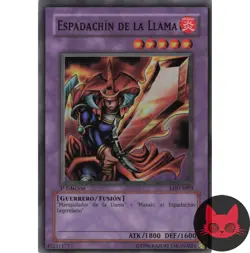 Yugioh Flame Swordsman LDD-S003 Spanish Super Rare 1st Edition NM - Image 1