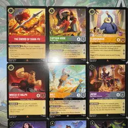 LOT X12 Disney Lorcana Reign Of Jafar - Rare/Super Rare/ Other -TCG Card Lot - Image 2