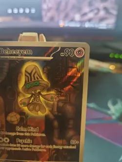 Pokemon TCG Beheeyem Holo Black Bolt Illustration Rare Card 121/086 English NM - Image 3