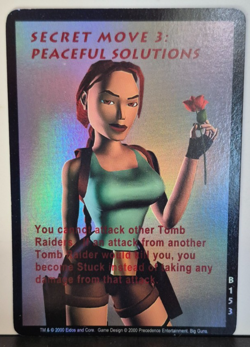 Secret Move 3 Peaceful Solutions #B153 Foil Card Tomb Raider CCG Precedence Mint - Image 1