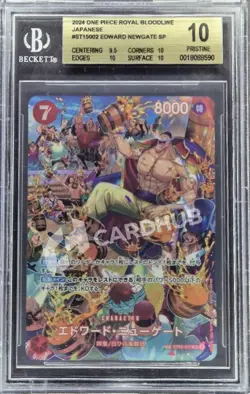 CARTA ONE PIECE EDWARD NEWGATE ST15-002 BGS 10 JAP PRISTINE CARD GRADATA - Image 1