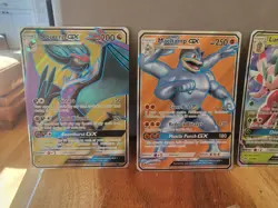 Pokemon Sun And Moon Gx Lot 4 Cards - Noivern, Xurkitree, Machamp, Lurantis - Image 1