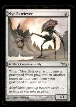 MTG Myr Retriever LP Light Play Mirrodin Magic the Gathering - Image 1
