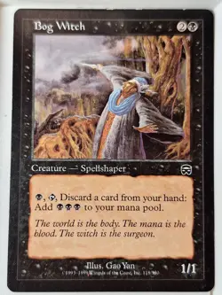 Bog Witch - Mercadian Masques - Magic the Gathering MTG Nice! - Image 1