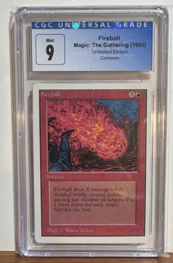 FIREBALL Unlimited CGC 9 Graded MTG Magic - Image 1