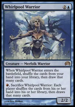 MTG Magic the Gathering Whirlpool Warrior (29/157) Planechase 2012 Edition LP - Image 1