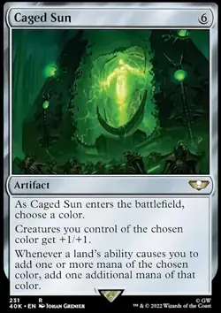 MTG Magic the Gathering Caged Sun (231/344) Warhammer 40,000 NM - Image 1