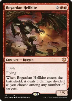 MTG Bogardan Hellkite (115/359) Adventures in the Forgotten Realms Commander NM - Image 1