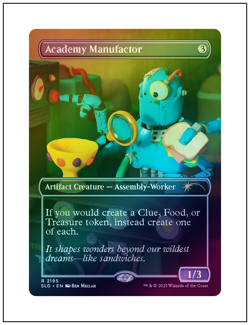 1x Academy Manufactor, Foil, Secret Lair Extra Life Play-Doh, MTG NM - Image 1