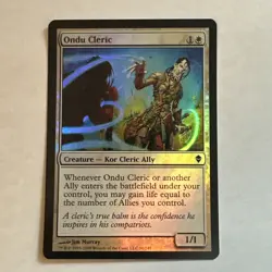 Ondu Cleric Foil X1 Zendikar NM Condition see pics - Image 1