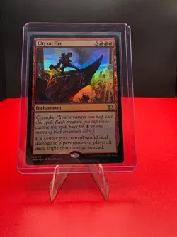 City on Fire MOM 0135 FOIL Magic the Gathering NO RESERVE - Image 1