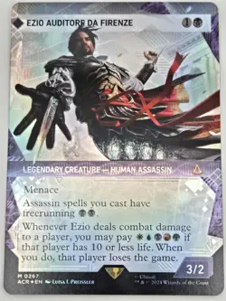 Ezio Auditore da Firenze (ACR#267) Textured Foil NM - MtG Magic the Gathering - Image 1