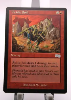 MTG Acidic Soil Urza's Saga Regular LP - Image 1