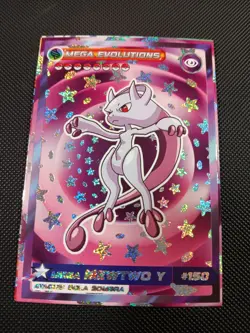 Pokemon Mega Mewtwo Y Mega Evolutions Set Galaxy Holo Peru US Seller - Image 1