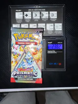 Pokemon TCG! HEAVY PRISMATIC EVOLUTIONS PACK! 23.8g!!! POSSIBLE GOD/DEMI PACKUUU - Image 1