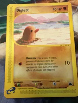 2003 Pokemon Skyridge E Reader Diglett 50/144 Common - Image 1