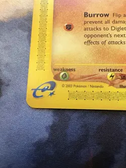 2003 Pokemon Skyridge E Reader Diglett 50/144 Common - Image 4
