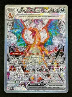 Pokemon 2023 SV Obsidian Flames Charizard EX Special Illustration Rare #223/197 - Image 3