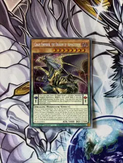 (YCL) YGO Chaos Emperor, The Dragon of Armageddon Secret Rare 1st BLAR-EN051 VLP - Image 1