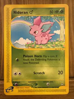 Pokemon TCG - Nidoran - Aquapolis E Series Card 96/147 WOTC - Mint condition! - Image 1