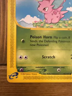 Pokemon TCG - Nidoran - Aquapolis E Series Card 96/147 WOTC - Mint condition! - Image 4