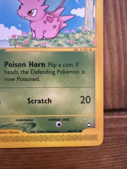 Pokemon TCG - Nidoran - Aquapolis E Series Card 96/147 WOTC - Mint condition! - Image 5