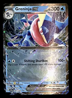 Greninja EX Ultra Rare Stellar Crown 041/142, NM Pokemon Card - Image 1