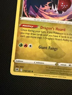 POKEMON TCG: REGIDRAGO 118/189 ASTRAL RADIANCE NON HOLO RARE CARD NM - Image 3