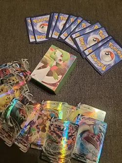 Sealed 100 Custom Pokemon VMAX Cards Lot - Rainbow Holo Full Art - Gardevoir Box - Image 5