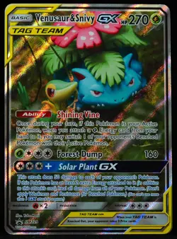 Venusaur & Snivy GX Tag Team #SM229 Mint Pokemon Card - Image 1