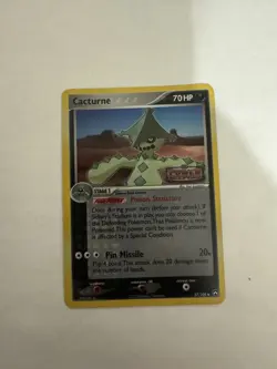 Pokemon Cards Cacturne 27/108 EX Power Keepers Holo Stamped - Image 3