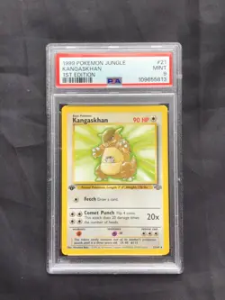 Pokemon Cards: Jungle 1st Edition Rare: Kangaskhan 21/64 PSA 9 - Image 1