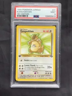Pokemon Cards: Jungle 1st Edition Rare: Kangaskhan 21/64 PSA 9 - Image 2