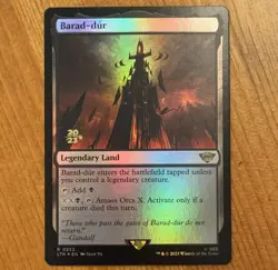 Barad-Dur [Prerelease] R 0253, NM Foil LotR LTR Lord Rings MTG TCG Cards Rare - Image 1