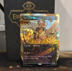 Llanowar Elves Halo Foil MTG Secret Lair Encyclopedia Of Magic (0039) Fresh! - Image 1