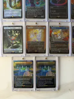 Sonic The Hedgehog Magic The Gathering Secret Lair Full Foil Set + CHAOS EMERALD - Image 4