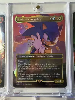 Sonic The Hedgehog Magic The Gathering Secret Lair Full Foil Set + CHAOS EMERALD - Image 5