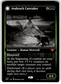 MTG Avabruck Caretaker // Hollowhenge Huntmaster Innistrad: Double Feature MTG - Image 1