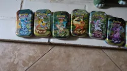 Rare Pokemon Lot of 10 EMPTY Tins Only Great Condition - Image 3