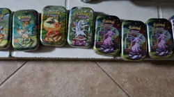 Rare Pokemon Lot of 10 EMPTY Tins Only Great Condition - Image 4